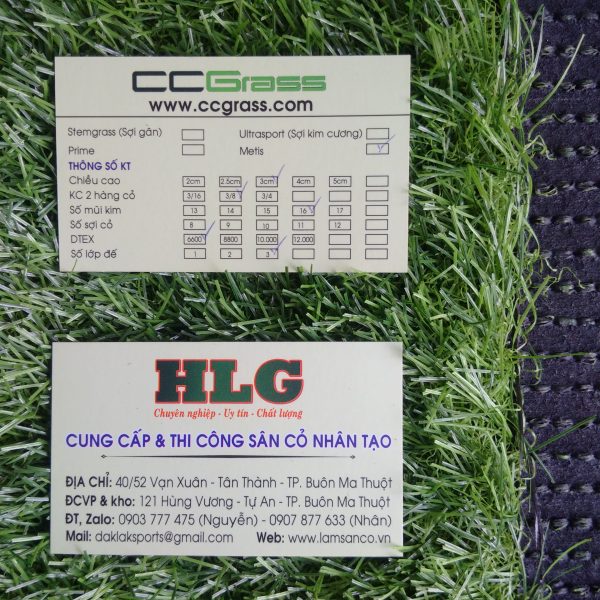 Cỏ nhân tạo sân vườn CCGrass - Cỏ Nhân Tạo HLG - Công Ty TNHH Đầu Tư Xây Dựng HLG